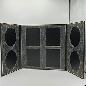 BLACK GRAY & GOLD 8-WAY PICTURE HOLDER TAP LOOMIS